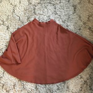 H&M Textured Rust Circle Skirt